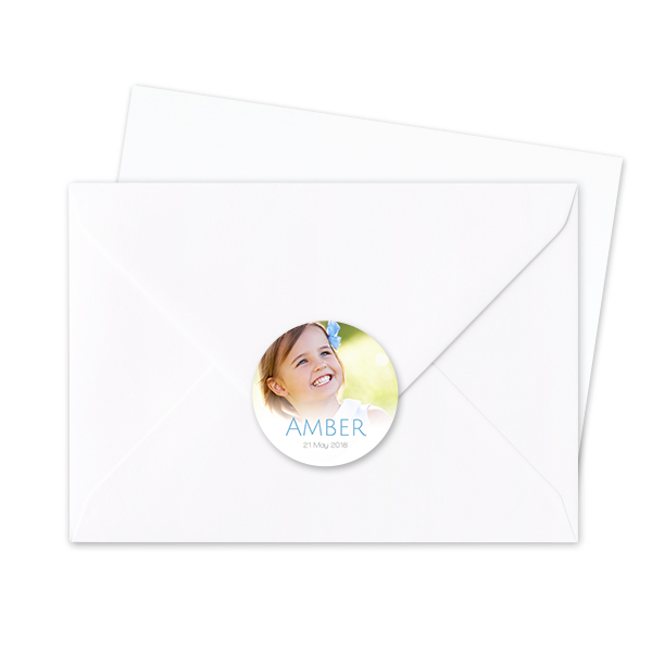 Envelop stickers Rond - Set van 24