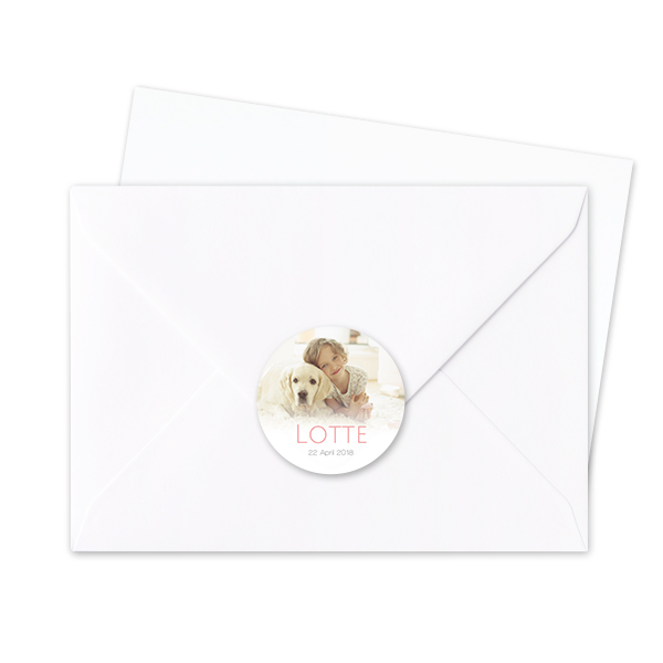 Envelop stickers Rond - Set van 24 Envelop stickers Rond - Set van 24