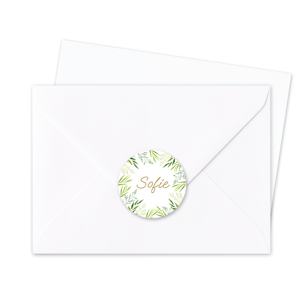 Kuvertklistermærke Rund - set of 24 Kuvertklistermærke Rund - set of 24