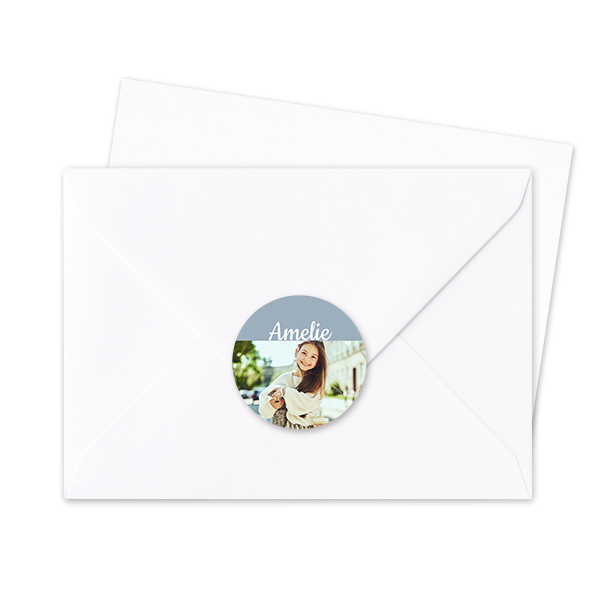 Envelop stickers Rond - Set van 24