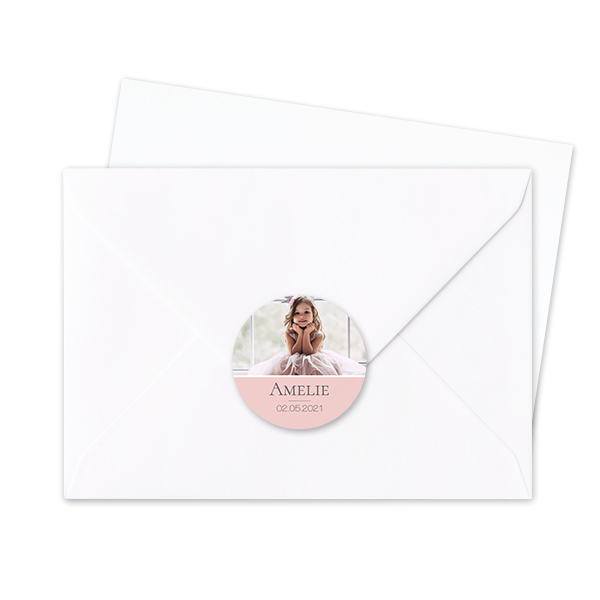 Envelop stickers Rond - Set van 24