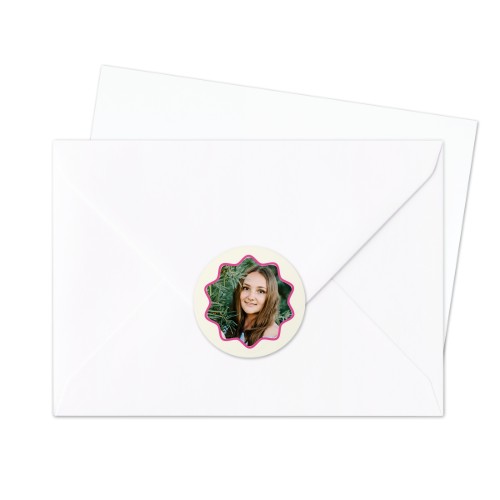 Kuvertklistermærke Rund - set of 24