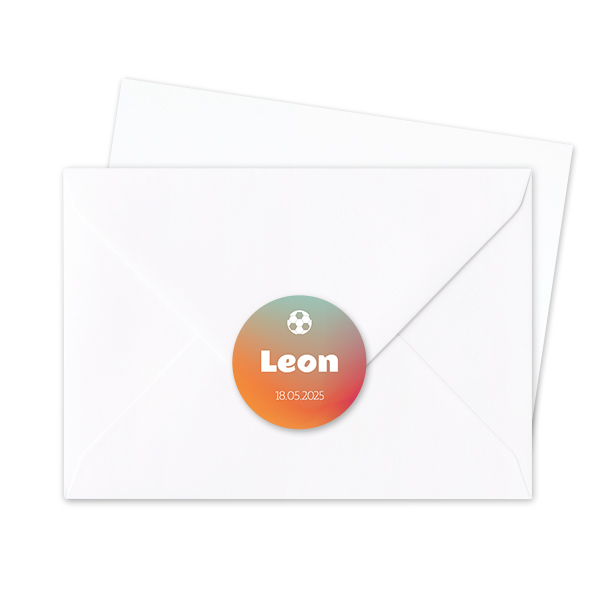 Envelop stickers Rond - Set van 24