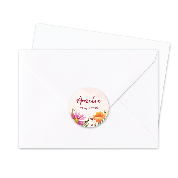 Autocollants pour enveloppes Rondes (lot de 24)
