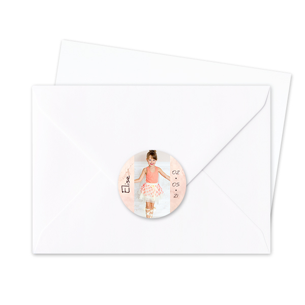 Autocollants pour enveloppes Rondes (lot de 24)