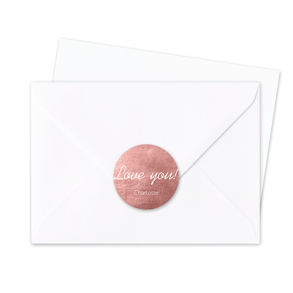 Envelop stickers Rond - Set van 24