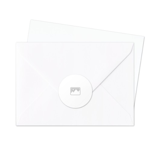 Envelop stickers Rond - Set van 24