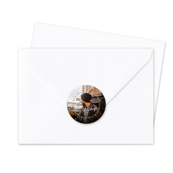 Envelop stickers Rond - Set van 24