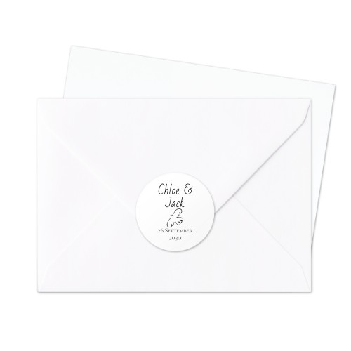 Autocollants pour enveloppes Rondes (lot de 24)