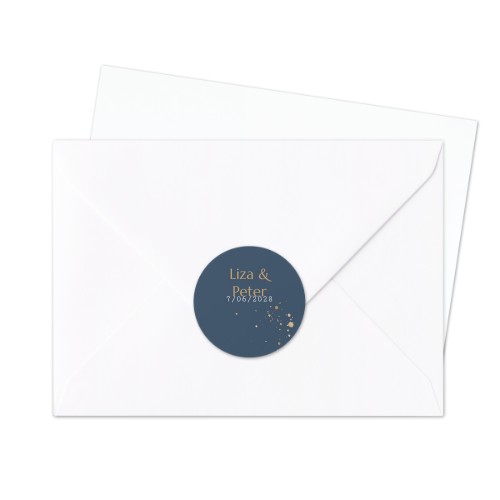 Envelop stickers Rond - Set van 24 Envelop stickers Rond - Set van 24