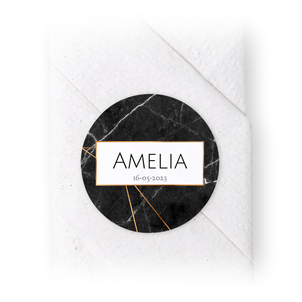 Marble Geo Gold - Text Only