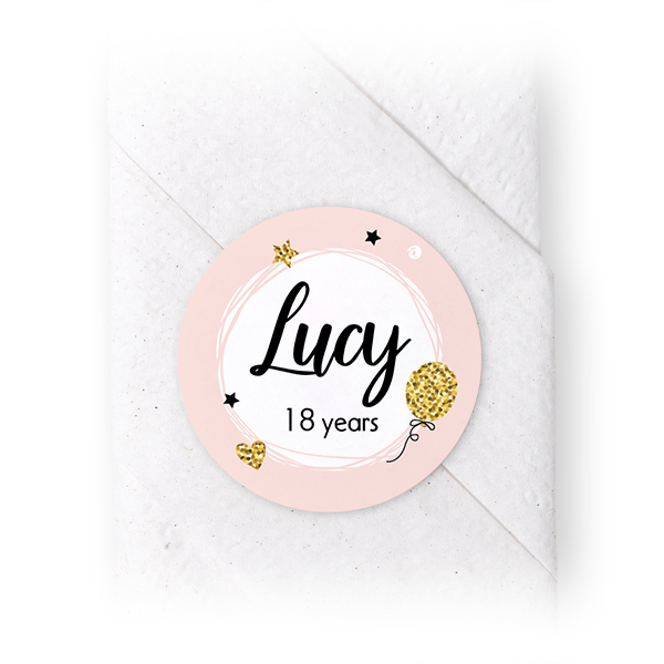 Napkin Stickers Circle - set of 24