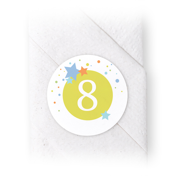 Stickers voor servetten Rond (set van 24) Stickers voor servetten Rond (set van 24)