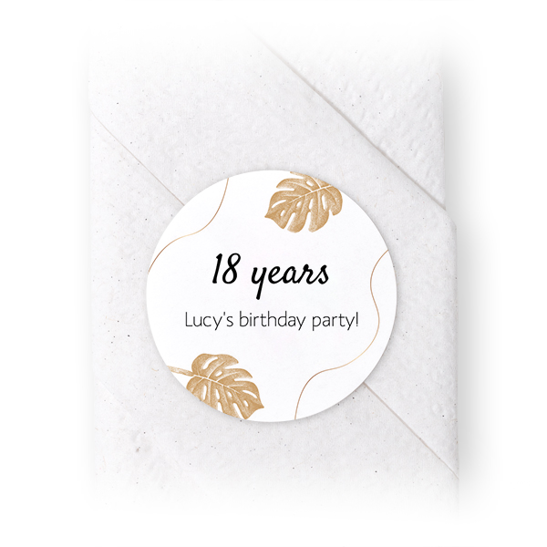 Napkin Stickers Circle - set of 24