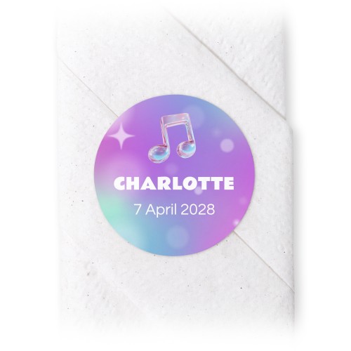 Holographic Music Notes