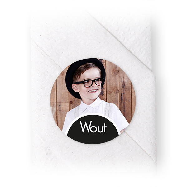 Stickers voor servetten Rond (set van 24)