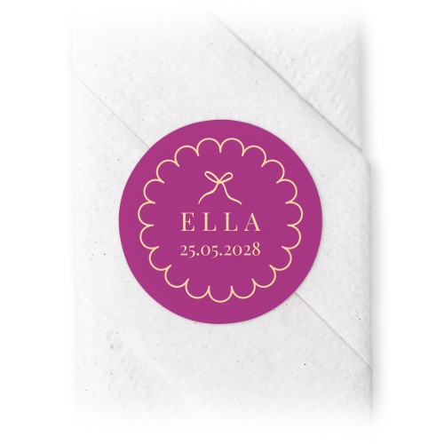 Classy Scallop Bow - Text Only Classy Scallop Bow - Text Only