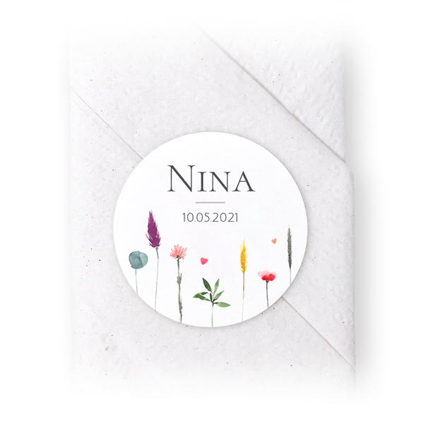 Napkin Stickers Circle - set of 24