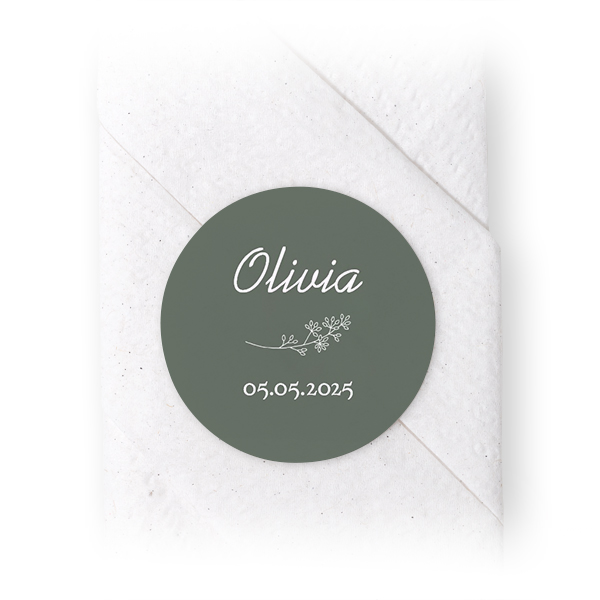 Napkin Stickers Circle - set of 24 Napkin Stickers Circle - set of 24
