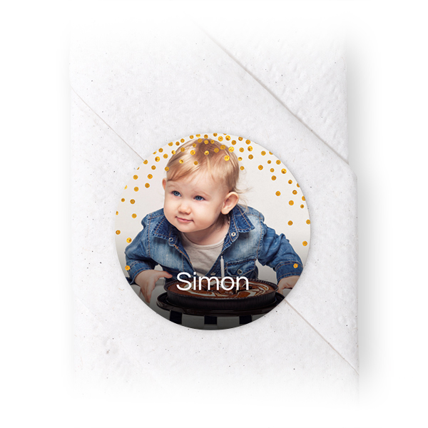 Napkin Stickers Circle - set of 24