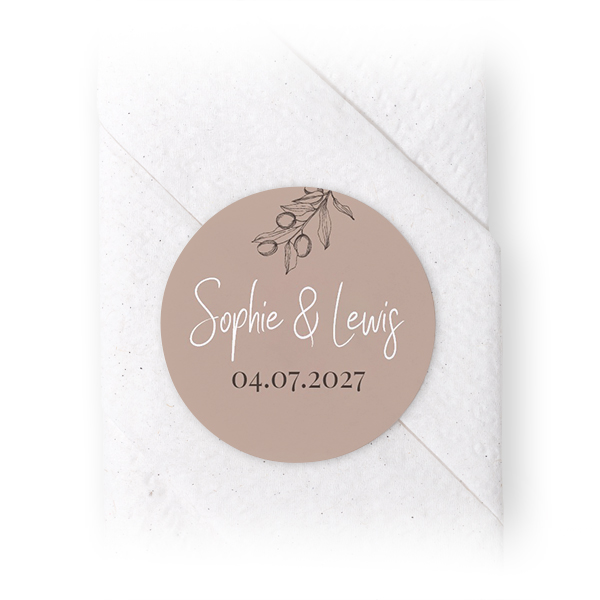 Stickers voor servetten Rond (set van 24)