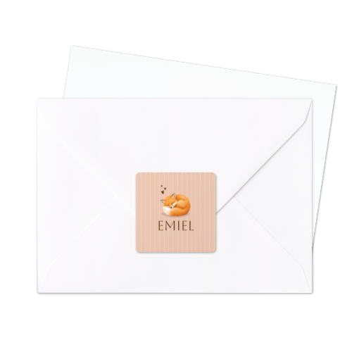 Briefumschlag Sticker Quadrat - 24 Stk.