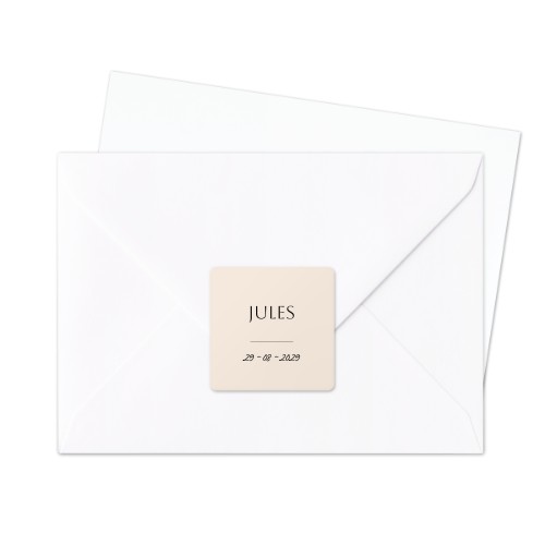 Autocollants pour enveloppes Carrée (lot de 24)