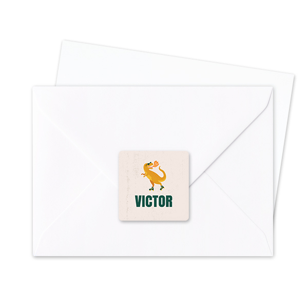 Seal Sticker Square - set of 24