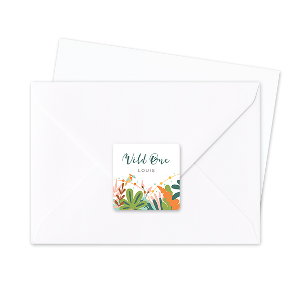 Seal Sticker Square - set of 24