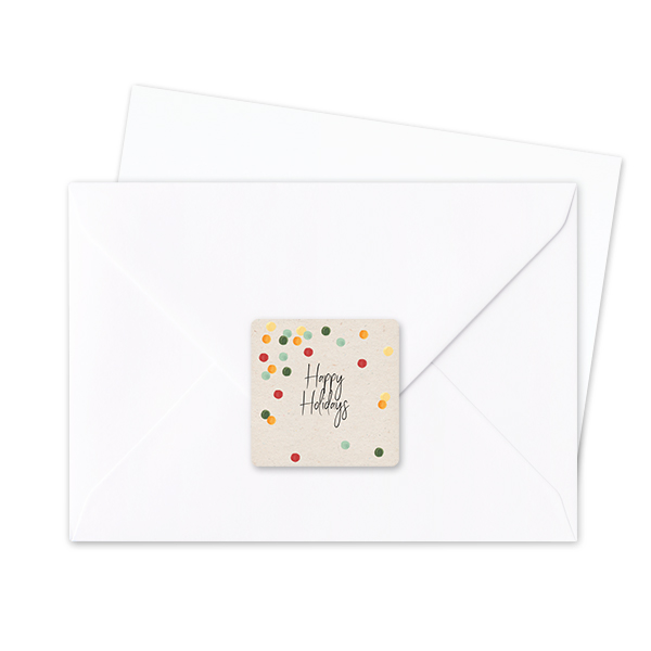 Seal Sticker Square - set of 24