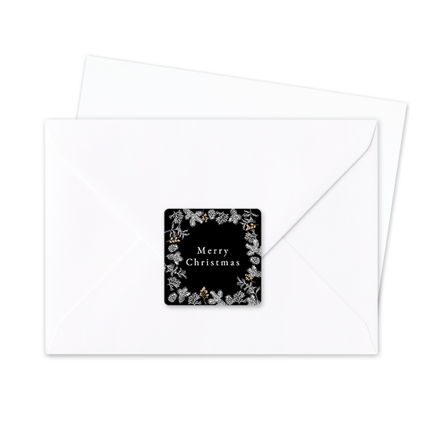 Sluitsticker Vierkant (set van 24)