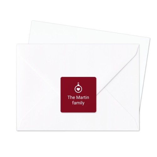 Sluitsticker Vierkant (set van 24)