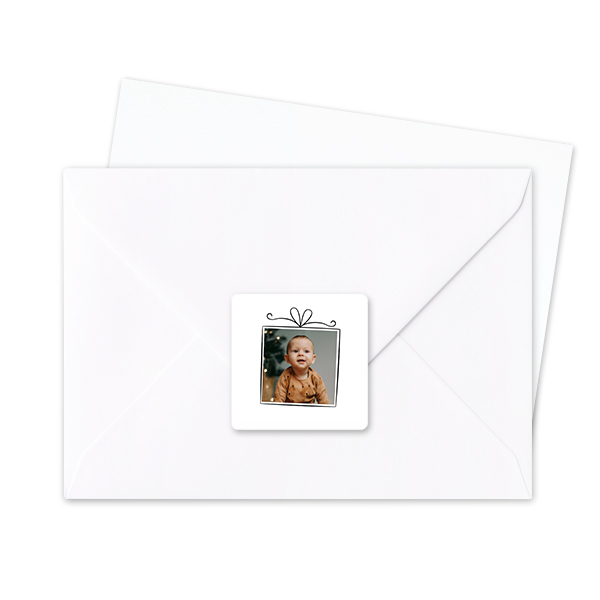 Seal Sticker Square - set of 24