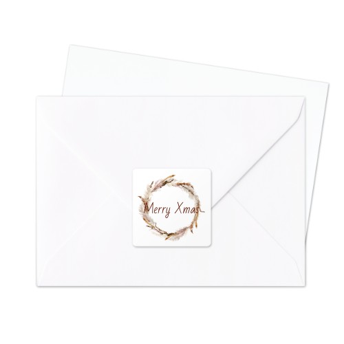 Autocollants pour enveloppes Carrée (lot de 24) Autocollants pour enveloppes Carrée (lot de 24)