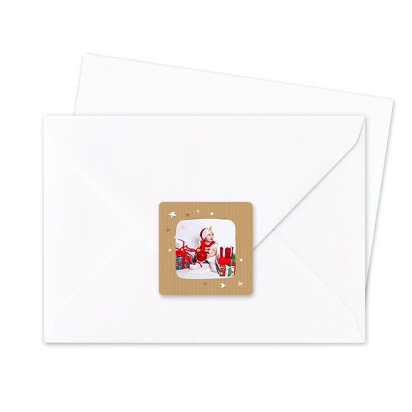 Sluitsticker Vierkant (set van 24)