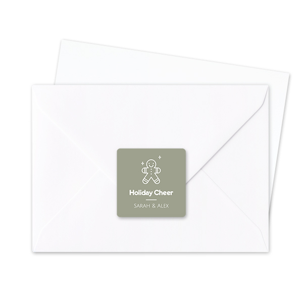 Seal Sticker Square - set of 24