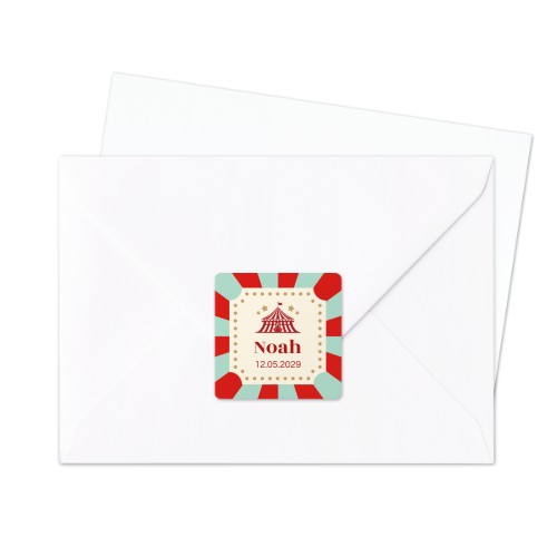 Seal Sticker Square - set of 24