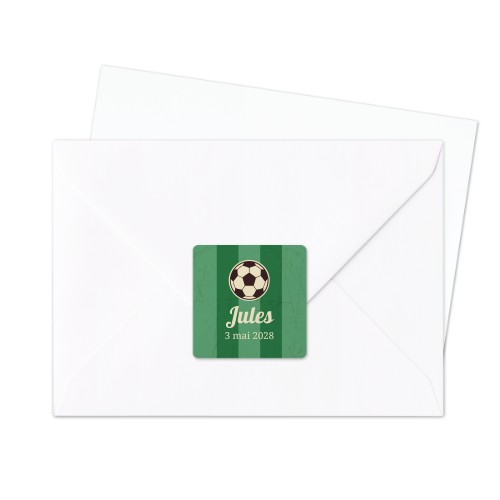 Autocollants pour enveloppes Carrée (lot de 24)