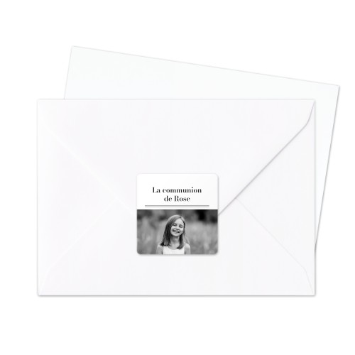 Autocollants pour enveloppes Carrée (lot de 24)