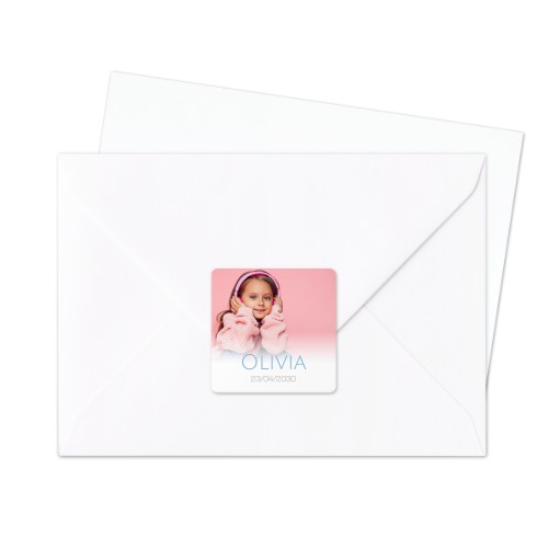 Sluitsticker Vierkant (set van 24)