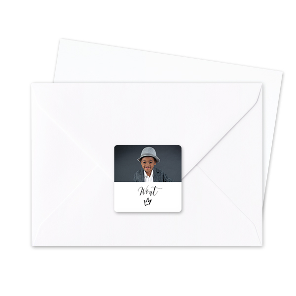 Envelop stickers Vierkant - Set van 24