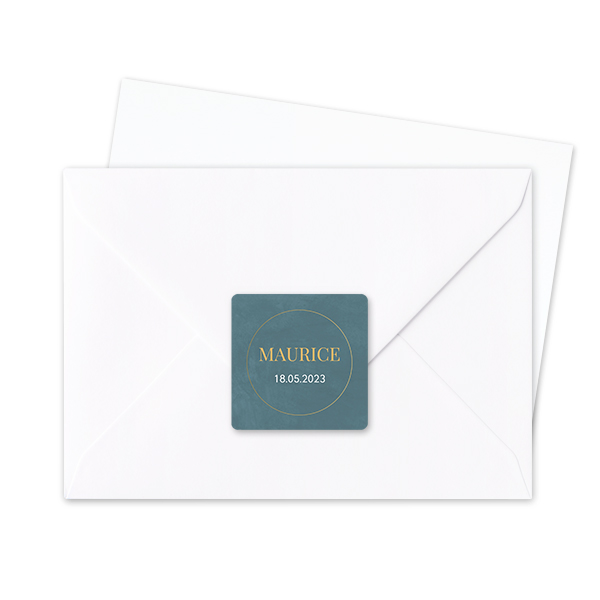 Autocollants pour enveloppes Carrée (lot de 24) Autocollants pour enveloppes Carrée (lot de 24)