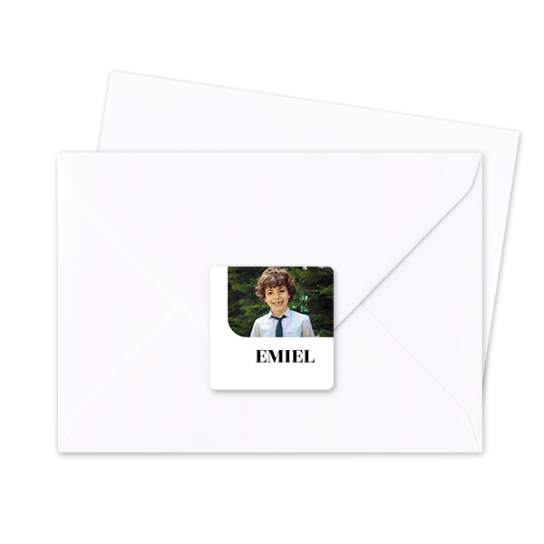 Autocollants pour enveloppes Carrée (lot de 24)