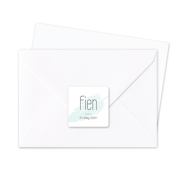 Autocollants pour enveloppes Carrée (lot de 24)