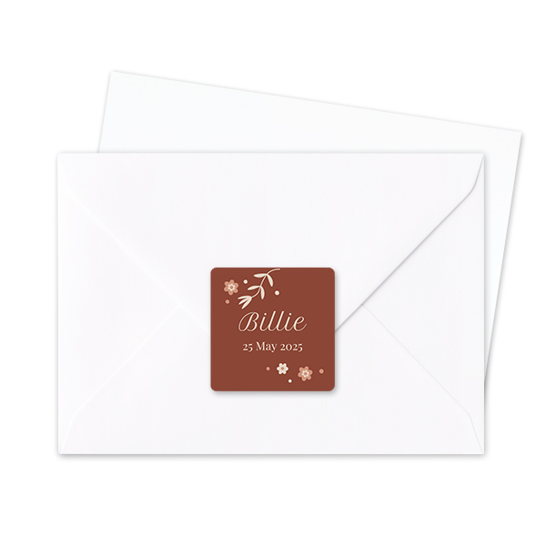 Seal Sticker Square - set of 24