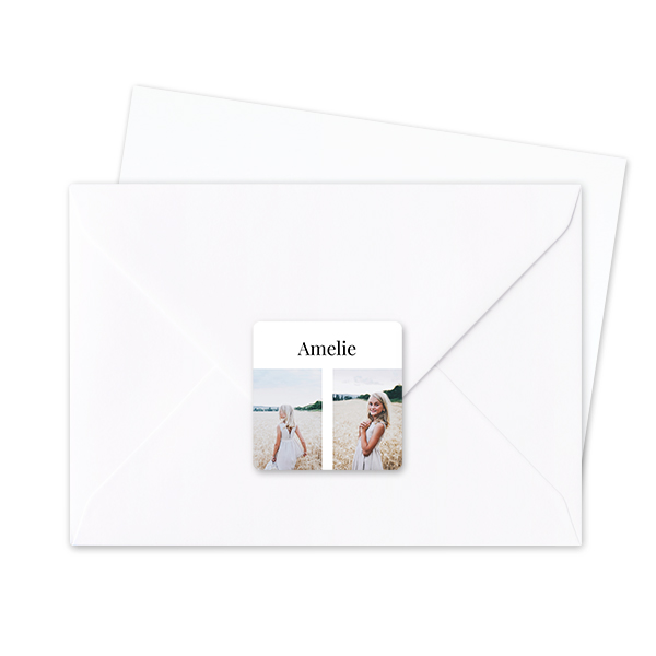 Seal Sticker Square - set of 24