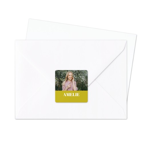 Kuvertklistermærke Kvadrat - 24 stk