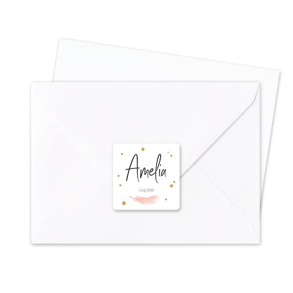 Autocollants pour enveloppes Carrée (lot de 24) Autocollants pour enveloppes Carrée (lot de 24)