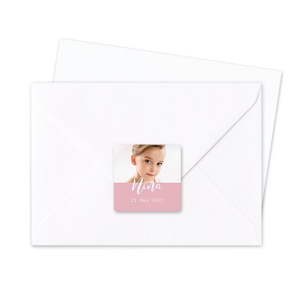 Envelop stickers Vierkant - Set van 24 Envelop stickers Vierkant - Set van 24