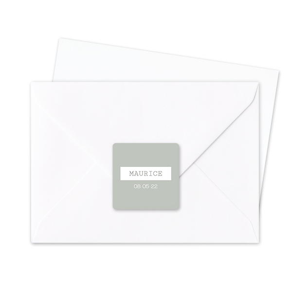 Autocollants pour enveloppes Carrée (lot de 24) Autocollants pour enveloppes Carrée (lot de 24)